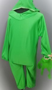 Kids Costumes to Hire - Green Onesie SMALL - child